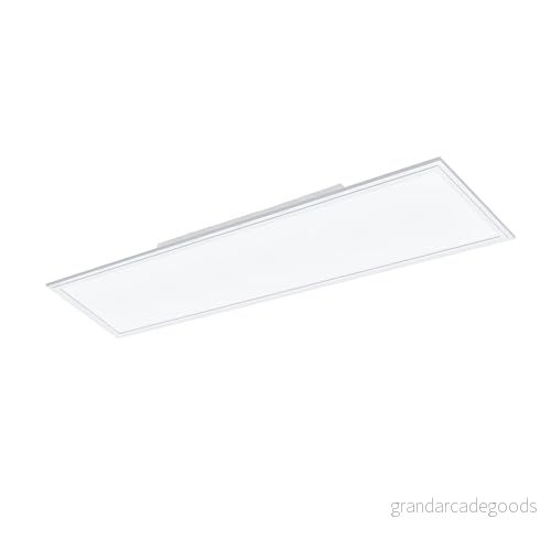 Eglo LED taklampa, Salobrena 1, 1 glödlampa vardagsrum, kök av aluminium, plast, kontor i vitt, halllampa tak, L 120 cm 9002759328115