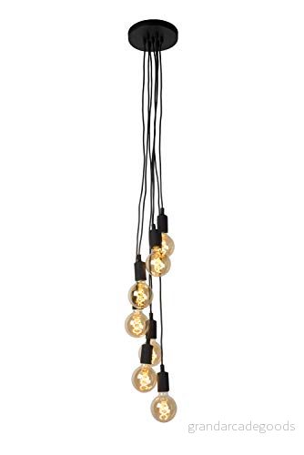 Lucide FIX MULTIPLE pendellampor 7xE27 svart 5411212082879