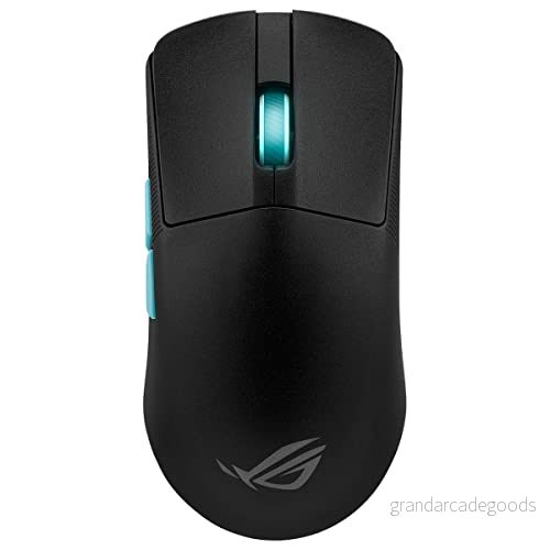 ASUS ROG Harpe Ace Aim Lab Edition Lätt trådlös spelmus, 54 g, AimPoint 36 000 PPP, Trippel anslutning, Microswitch ROG, 5 programmerbara knappar, Justera profiler med 4711081936428