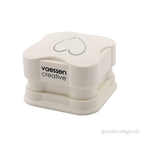 Vaessen Creative Magnetisk Stans 3D Hjärta 3 x 3,4 cm Figurstans & Pappersstans för Pyssel, Korttillverkning, Scrapbooking och Journaling 8716052221943