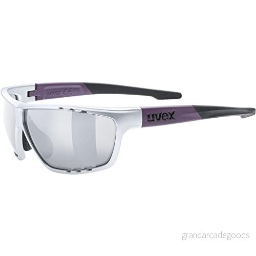 uvex sportstyle 706 sportglasögon för dam och herr speglande imfritt synfält silver plum matt/silver one size 4043197345376
