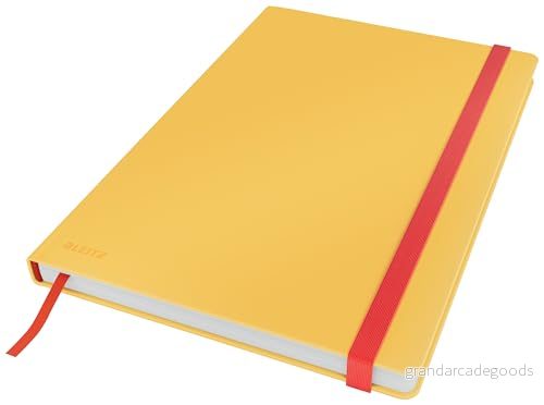 Leitz Cosy Anteckningsbok L Soft Touch Rutad med hårt omslag Gul 4002432125937