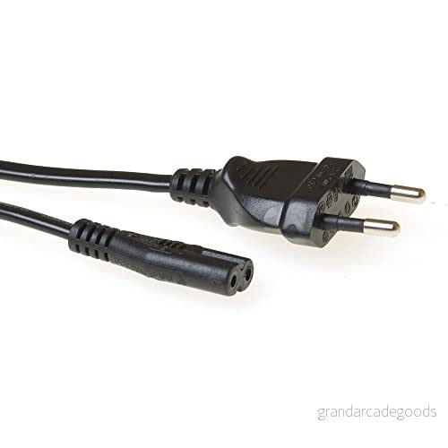 ACT C7 kabel 1,5 m, euro strömkabel typ C eurokontakt till uttag, liten maskinkabel PS4/PS5, TV, skrivare AK5020 8716065113853