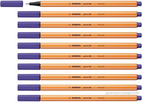 Fineliner STABILO point 88 Ask med 10 Lila 4006381230902