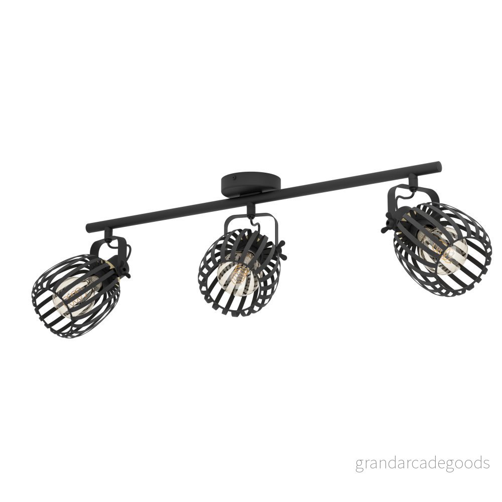 EGLO GIRONA spot rail 3L black/brushed brass 9008606258604