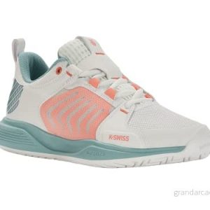 K Swiss Performance Dam Ultrashot Team tennissko, Blanc de Nile blå ökenblomma, 41.5 EU 196483107098