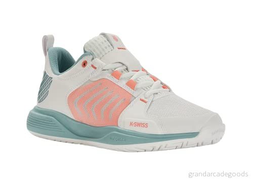 K Swiss Performance Dam Ultrashot Team tennissko, Blanc de Nile blå ökenblomma, 41.5 EU 196483107098