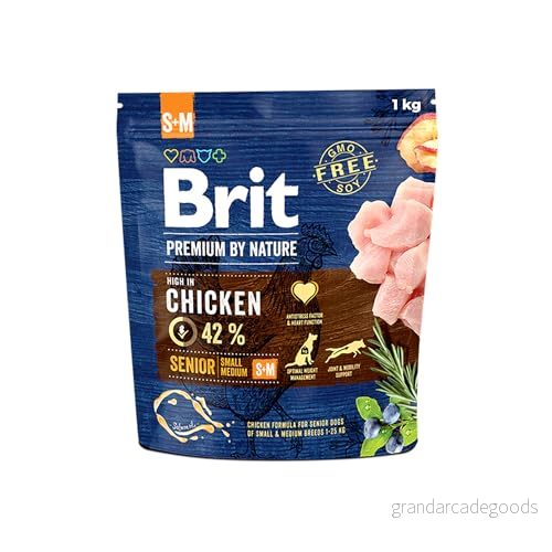 Brit Premium av Natur aus Senior S M kyckling 1 kg 8595602526383