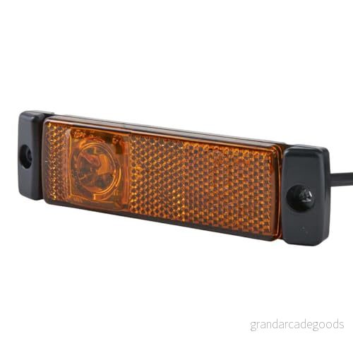 HELLA 2PS 008 645 361 Sidolampa, LED, 24V, Skruvanslutning/påbyggd, Lyktglasfärg gul, Kabellängd 2000mm, Kontaktutf. ID EasyConn, 2 polig, Höger/Vänster, Antal 1 4082300241457