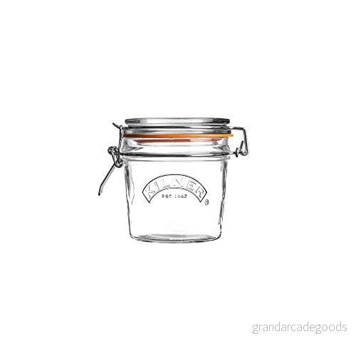 Kilner 0025,495 rund stryklås glas, 350 ml konserveringsglas, milliliter, transparent 5010853161082