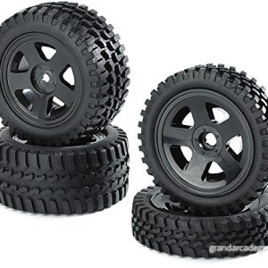 Carson 500900027 1:10 däck/fälgset All Terrain, modellbyggtillbehör, svart 4005299900273 Carson 500900027 1:10 däck/fälgset All Terrain, modellbyggtillbehör, svart 4005299900273