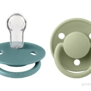 BIBS napp De Lux silikon 2 pack Onesize, island sea/sage 5713795216567