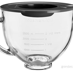 KitchenAid 5KSM5GB Accessorio Opzionale del Robot da Cucina con Corpo Motore Mobile, Vetro Trasparente 5413184911782 KitchenAid 5KSM5GB Accessorio Opzionale del Robot da Cucina con Corpo Motore Mobile, Vetro Trasparente 5413184911782
