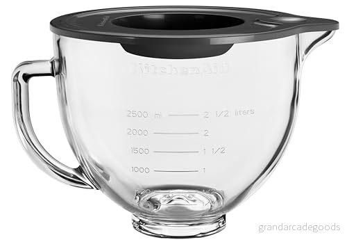 KitchenAid 5KSM5GB Accessorio Opzionale del Robot da Cucina con Corpo Motore Mobile, Vetro Trasparente 5413184911782