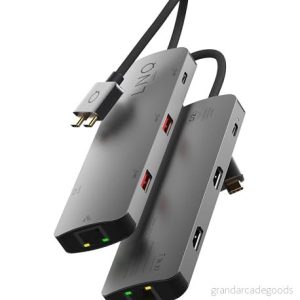 LINQ 7 in 2 PRO D2 Edition USB C Multiport Hub Grå 8718969050036 LINQ 7 in 2 PRO D2 Edition USB C Multiport Hub Grå 8718969050036