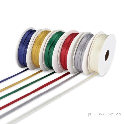Vaessen Creative Satin set 6 färger 3 mm x 2 m jul 8716052232451