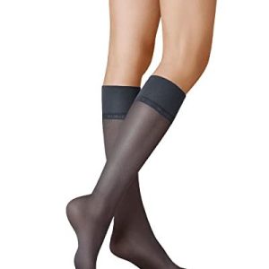 KUNERT Dam knästrumpor satin look 20 transparent glans DEN, Marin 0880, 39 42 EU 4005073395592 KUNERT Dam knästrumpor satin look 20 transparent glans DEN, Marin 0880, 39 42 EU 4005073395592