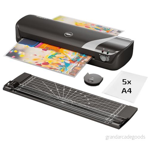 GBC Inspire+ Lamineringsset 4-i-1 A4, Startpaket med Lamineringsfickor (4410036) 5028252639064
