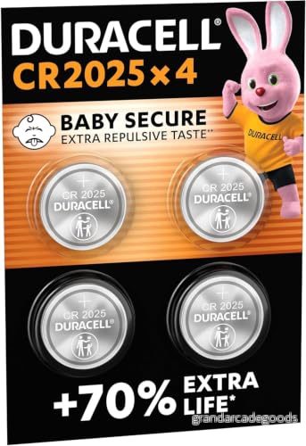 Duracell Speciality 2025 Knappcellsbatteri Med Litium 3 V, DL2025/CR2025, 4-pack 5000394119345