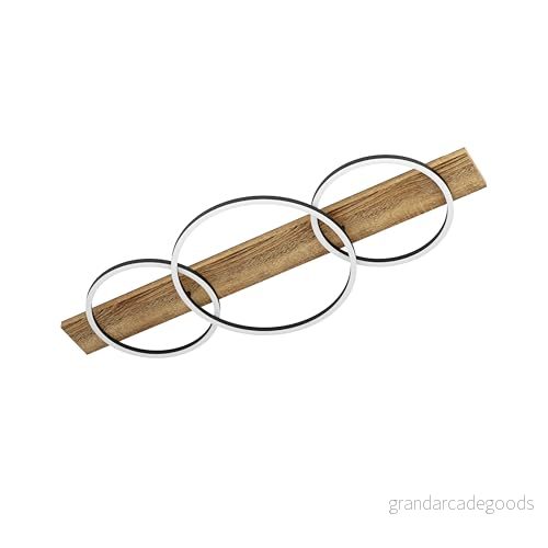 EGLO LED Taklampa Boyal - 3-armad - Längd 101 cm - Svart/Brun Rustik 9002759994136