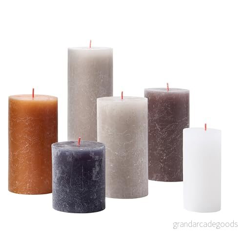 Bolsius Pillar Candles Set Rustic New Neutrals 8717847155986