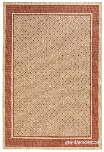 Hanse Home platt tyg matta Classy 80x150 cm Rot/Braun 4260482442583