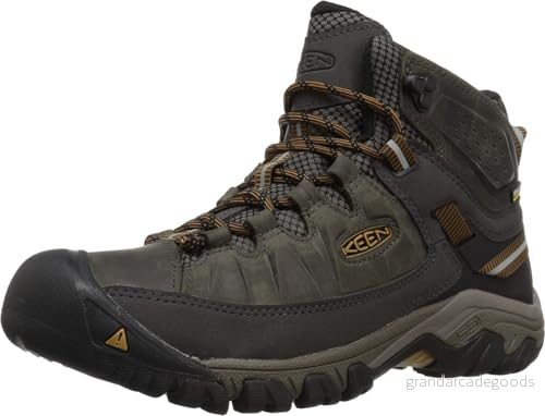 Keen Targhee III MID WP Hikingskor, Storlek: 44, Black olive/golden brown Skinn och textil 887194985388