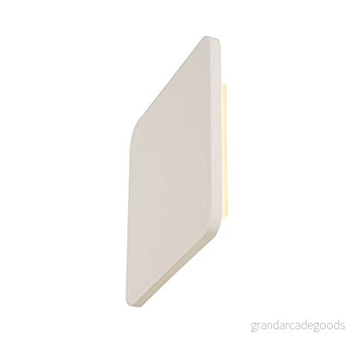 SLV Plastra LED vägglampa av gips kantig 30x30cm 4024163145725