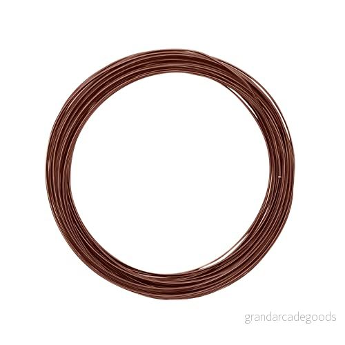 Vaessen Creative Aludraht Schmuck, Biegsam, Aluminium, Braun, 1 mm x 10 m, Choklad 8716052138296