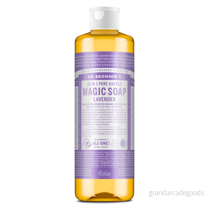 DR BRONNERS Lavender Castile flytande tvål 472 ml 18787243008