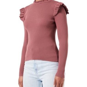 Bestseller A/S ONLSIA Sally Ruffle LS KNT NOOS tröja, rosbrun, XL, Rose Brown, XL 5715427993334 Bestseller A/S ONLSIA Sally Ruffle LS KNT NOOS tröja, rosbrun, XL, Rose Brown, XL 5715427993334