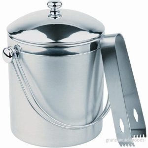 APS ishink set dubbelväggig behållare i rostfritt stål med lock och istång, kapacitet 45 iskuber mått: 13,5 x 15 cm, höjd: 17 volym: 1 ltr. 4004133360136 APS ishink set dubbelväggig behållare i rostfritt stål med lock och istång, kapacitet 45 iskuber mått: 13,5 x 15 cm, höjd: 17 volym: 1 ltr. 4004133360136