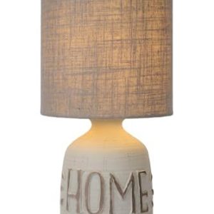 Lucide Cosby – Bordslampa Ø 16,5 cm vit, keramik, grå, E14 40W 230V 5411212470133 Lucide Cosby – Bordslampa Ø 16,5 cm vit, keramik, grå, E14 40W 230V 5411212470133