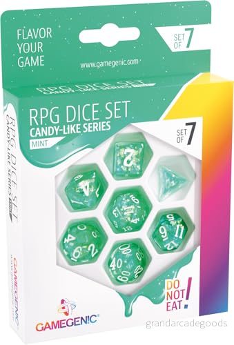 Gamegenic, Candy Like Series Peach RPG Dice Set 4251715404959
