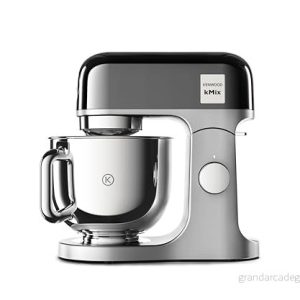 Kenwood kMix Editions KMX760BC Matberedare, 5 l rostfri skål, Safe Use säkerhetssystem, metallhölje, 1000 watt, inkl. 3 delat konditoriset och stänkskydd, antracit 5011423203171