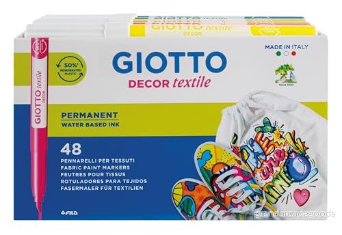 GIOTTO DECOR TEXTILE 48 st skolpaket, 4947 00, blå brun 8000825494703