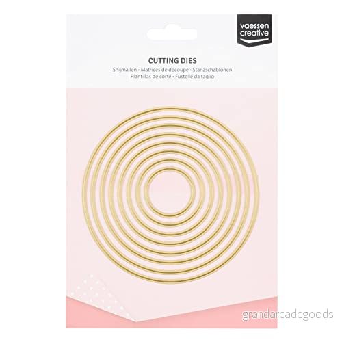 Vaessen Creative Shape skärande formar cirklar, stål, svart, 11 x 0,0 cm 8716052192496