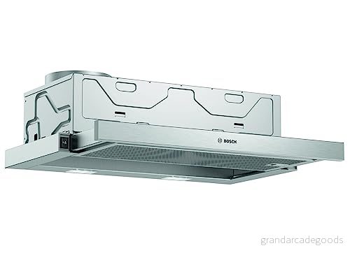 Bosch Serie 2 DFM064W54 Kåpa teleskopisk Fördjupning bredd: 52.6 cm djup: 29 utsug och återcirkulering ( ) med inbyggd motor silver metallic 4242005231997