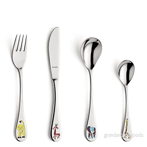 Amefa Children's Cutlery Safari 4 Piece Set 5015734292800
