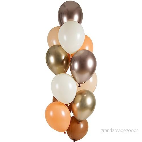 Folat 25122 ballongset latex bohemisk solnedgång 33 cm 12 stycken för födelsedag och festdekoration, flerfärgad 8714572251228
