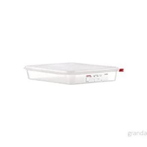 Araven GL261 PP matbehållare med lock, 12 GN, 4 L 65 mm (H) (paket 4) 8411777033535 Araven GL261 PP matbehållare med lock, 12 GN, 4 L 65 mm (H) (paket 4) 8411777033535