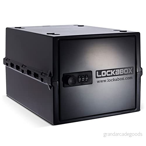 Lockabox One™ Kompakt och hygienisk låsbar låda för mat, mediciner hemsäkerhet (jet) 5060476370026