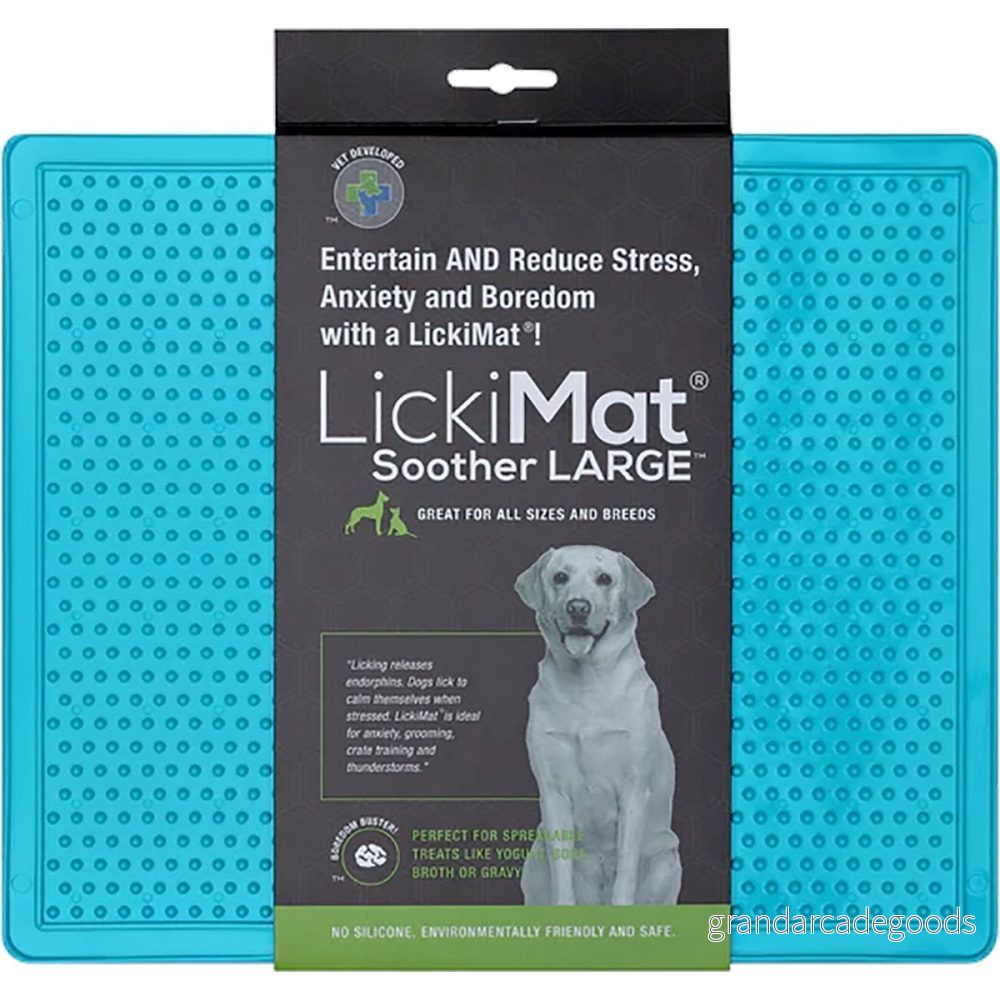 Hundskål Lickimat Soother Large Ljusblå 30x25 cm 9349785005307