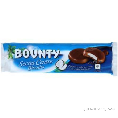 Bounty Secret Centre Biscuits Kakor täckt med en kokoskärna av mjölkchoklad 3 x 132 g 5056357905739