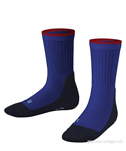 FALKE Unisex barn aktiv vardag bomull tunn andas 1 par strumpor, Blå (Yve 6714), 3538, 6714) 4031309947648