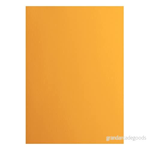 Vaessen Creative 2927 008 Florens cardstock papper, orange, 216 gram/m², DIN A4, 10 stycken, slät, för scrapbooking, korttillverkning, stansning och andra papperslådor 8716052221257