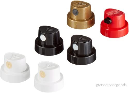 edding 5200 permanent sprayhuvudsats set med 6 sprayhuvuden utbytbara i 4 olika spraybredder från fina linjer (1 cm) till stora ytor (14 4057305041715