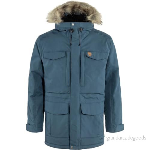 Fjallraven 86668 570 Nuuk parkas M jacka herr berg blå storlek XXL 7323450789145