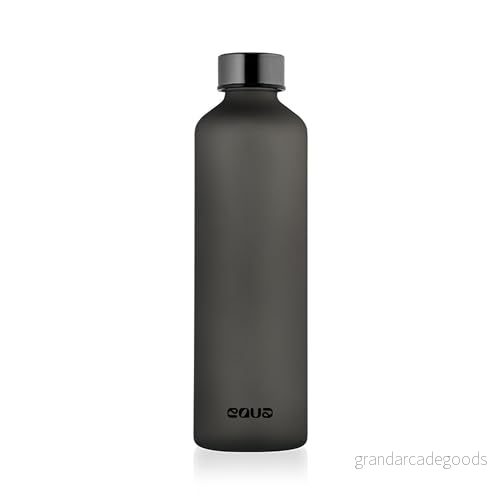 EQUA Mismatch Ash drickflaska i glas, 750 ml, vuxna, unisex, grå, en storlek 3830054689244