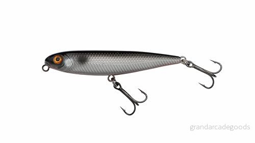 Berkley Pulse Slurp fiskedrag, flytande toppvattenbete, ythårt bete för abborre, havsabborre, realistisk betesfiskimitation, lätt att fiska, saltvatten och sötvattensrovdjursfiske, 6,5 cm, Fegis 28632308264